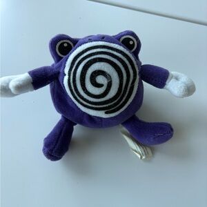 Pokémon Plush- Purple Plush Toy with White Accents- 1998 Poliwag